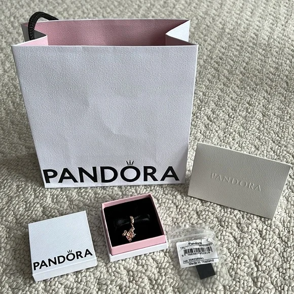 NWT - Pandora bracelet charm- heart wing angel dangle charm. - Picture 3 of 4